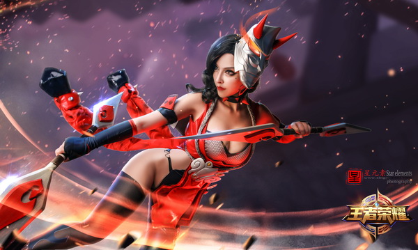 最新最还原王者荣耀阿轲cosplay正片欣赏  不看绝
